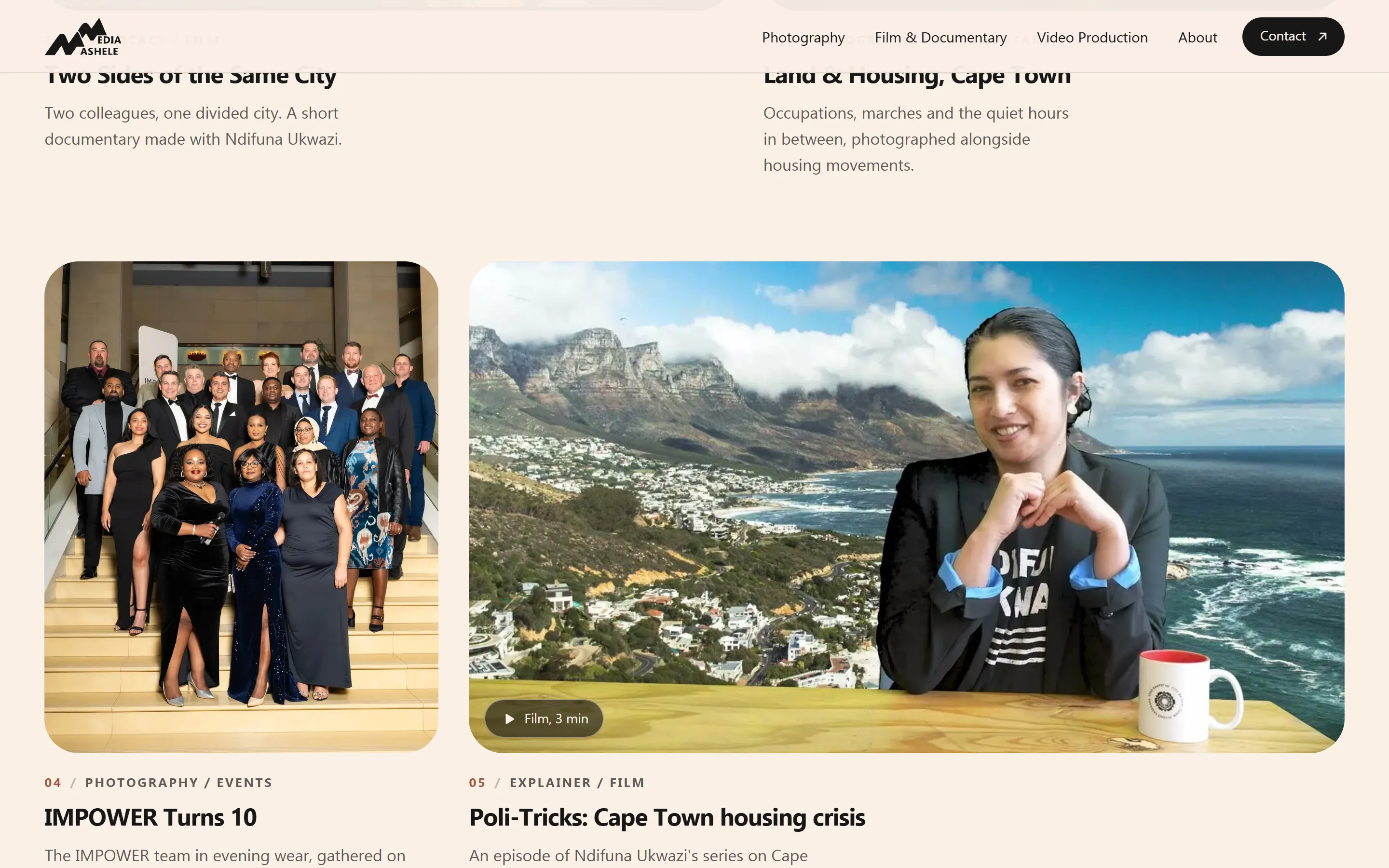 The Mashele Media project grid